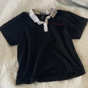Pretty Strange Black and White Polo